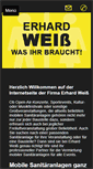 Mobile Screenshot of erhard-weiss.de
